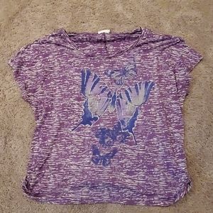 Butterfly Print Fashion Bug tshirt 2x